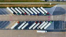 Parked trucks