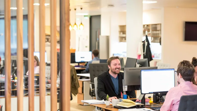 People in office
