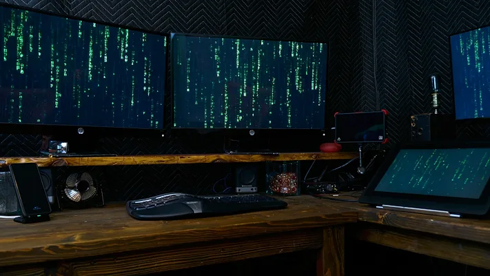 Monitors with symbols Monitors with symbols