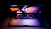 Laptop half open Laptop half open