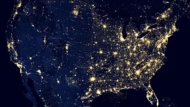 Aerial view of America 