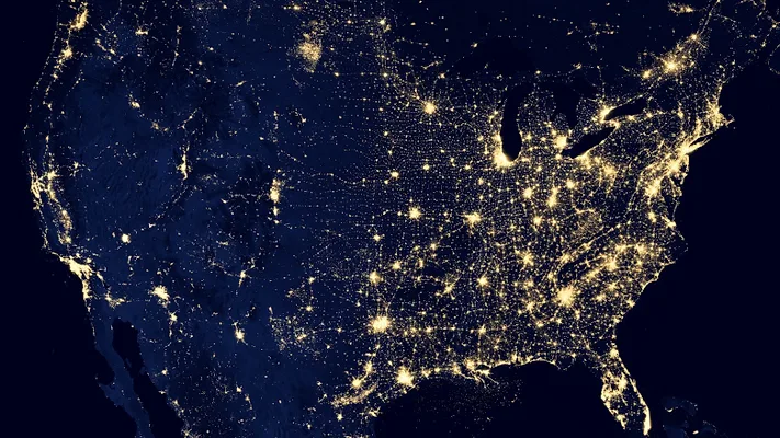 Aerial view of America Aerial view of America