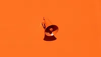 Orange megaphone Orange megaphone