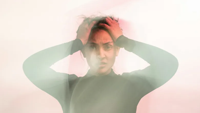 Stressed woman