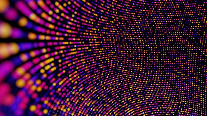 Colorful digital lights  