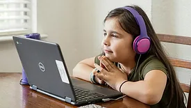 Child on laptop 