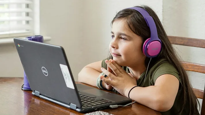 Child on laptop Child on laptop