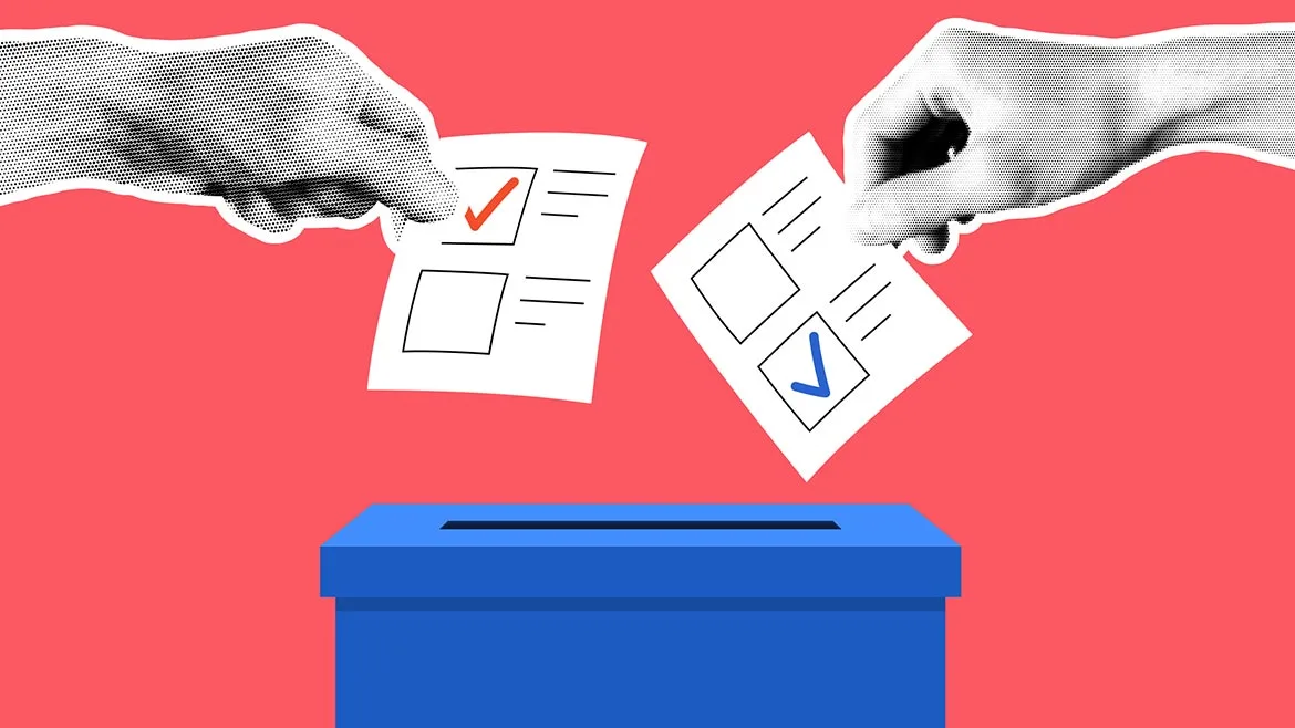 Voting at ballot