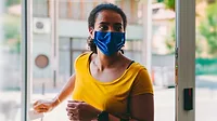 education person in mask