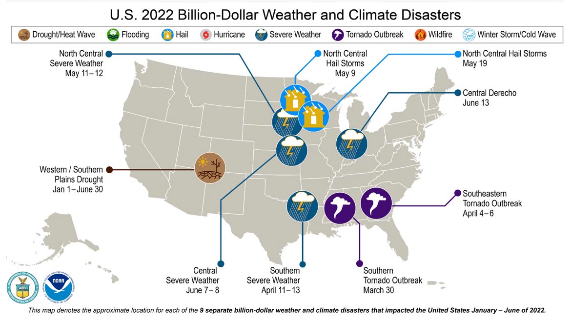 map of climate disaster