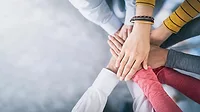 hands together hands in circle together