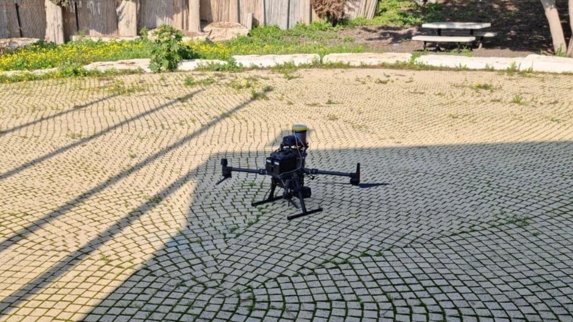 Drone in field