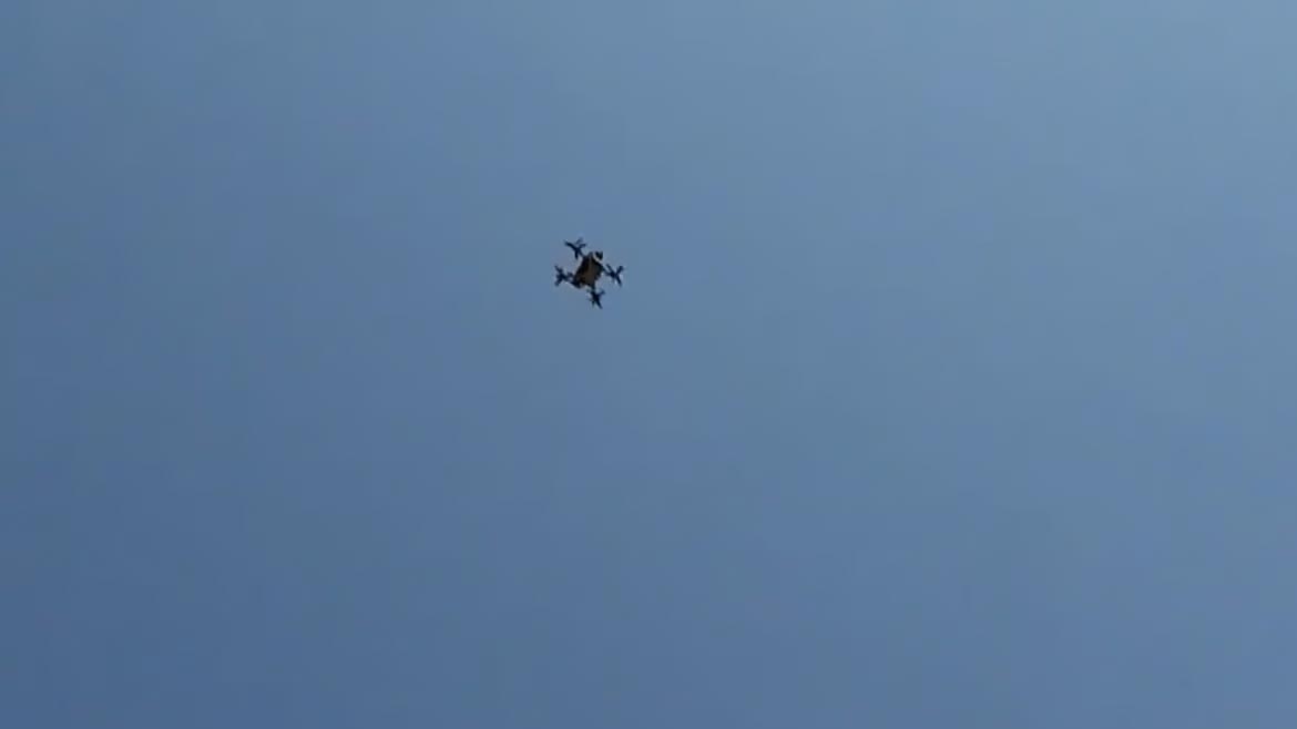 Drone in sky