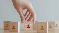 Human Resource Management Building blocks with people icons