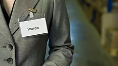 Visitor's badge