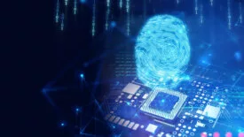 Fingerprint on computer board