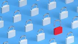 An Opened Lock Standing Out From Locked Locks