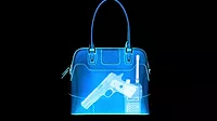 X-ray of gun in purse
