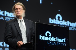 Dan Geer, CISO for In-Q-Tel, delivers his keynote on "Cybersecurity as Realpolitik" to Black Hat USA 2014 attendees.