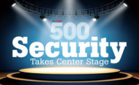 Security 500 stage with logo