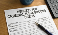 Request for criminal background check; reference checking, security interviews