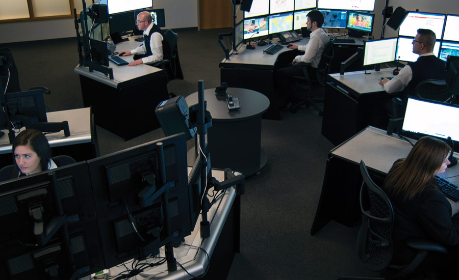 Corning’s new GSOC; security operations center, international security