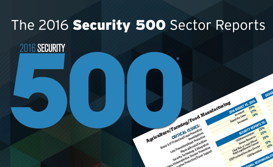 The 2016 Security 500 Sector Reports