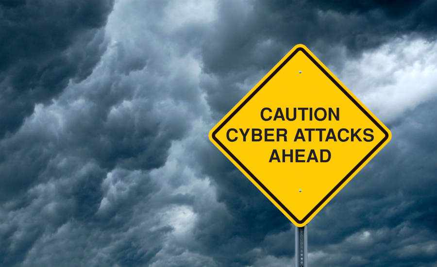 Cyber Attacks Ahead Sign